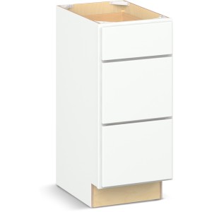 Reliabilt Parkstone II Reliabilt Parkstone II Brilliant White Vanity Base Cabinet, 15-in, 3 Drawers - 641150 | Lowe's Pro Supply
